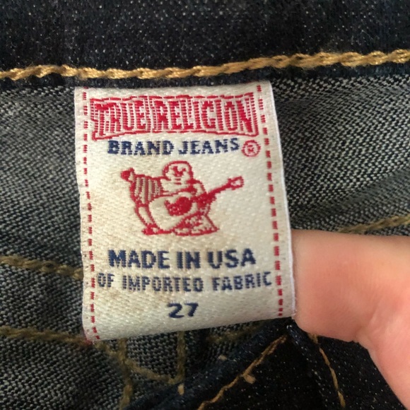 True religion size 27 gold sequin jeans - Picture 4 of 5